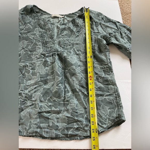 PrAna Leonardo Top Blue Vines Size Medium - Picture 9 of 9